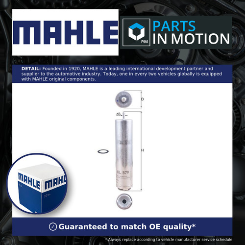 Fuel filter kl579d mahle - fuel,