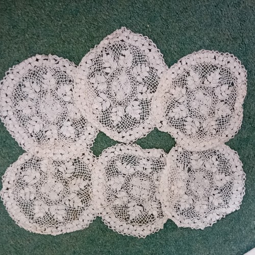 Crochet doily set of - x,