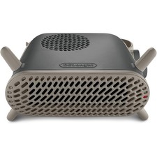 Delonghi 2400W Capsule Fit Fan Heater – Compact, Quiet & Portable – Grey