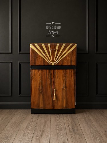 Art deco walnut cocktail - art,