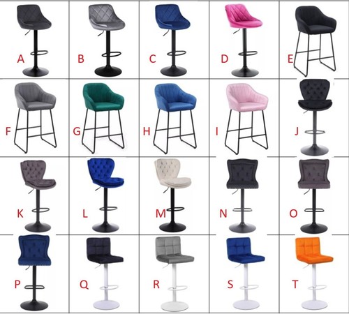 Velvet barstools many - velvet,
