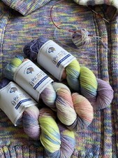 300g Hand dyed Sock Yarn Wool