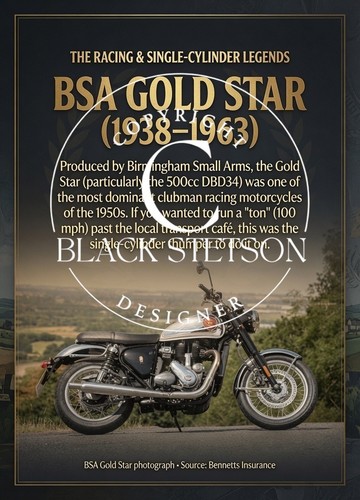 Bsa gold star british legend - british,