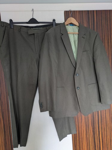 Badrhino khaki linen - linen, suit