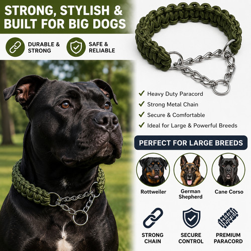 Nylon chain collar - chain, s-xl