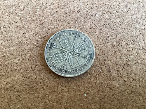 1929 king george b silver - g.b,