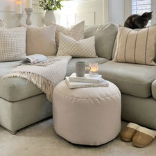Large Barley Bean Bag Pouffe