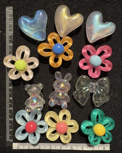 12pcs crystal resin cute - resin, bear