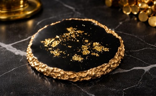 Black gold resin - gold,
