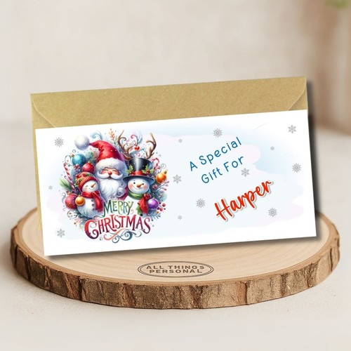 Personalised christmas money - christmas,