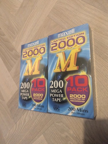 Maxell 200 vhs blank - m,