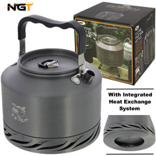 NGT Fast Boil Kettle 1.1L With Folding Handle Lightweight Camping Carp Fishing
