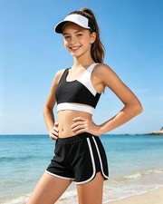 Older Girl's Black White