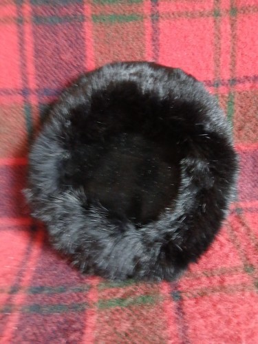 Vintage fur trimmed and velvet - fur,
