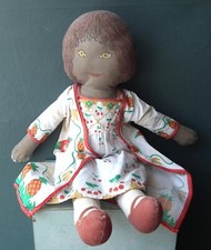Vintage 1960s 1970s cloth doll Clothkits cut and sew rag doll handmade clothing