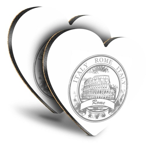 Heart mdf coasters bw - 2x,
