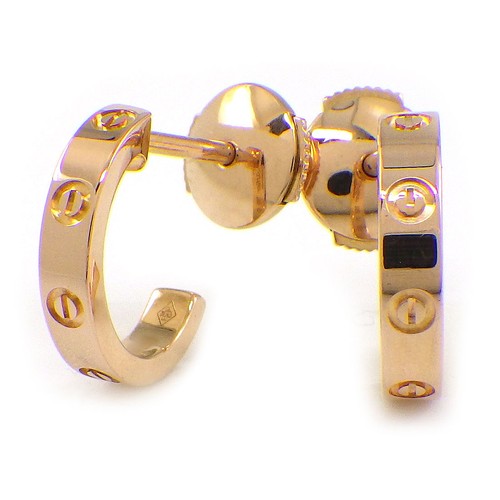Cartier pierced earrings love - earrings,