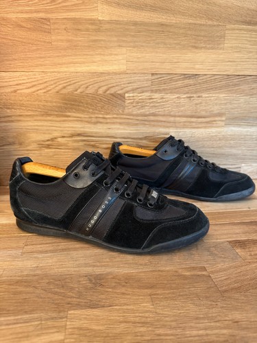 Hugo boss mens black trainers - mens,