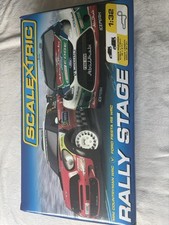 Scalextric C1295 Rally Stage Set Mini Countryman & Ford - good used condition