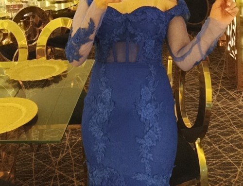 Royal blue lace - blue,