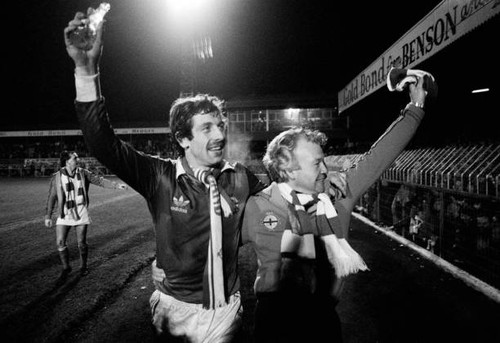 Northern ireland striker gerry - ireland,