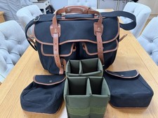 Billingham Black 550 & Side Pockets + Shoulder Pad + Partitions GREAT CONDITION
