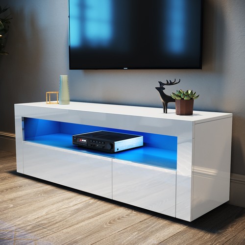 Modern unit cabinet - tv, white