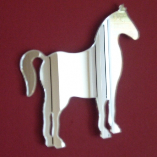 Horse mirrors shaped - shaped, acrylic