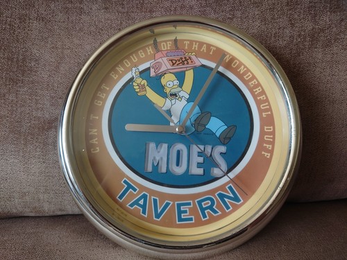 The simpsons wall clock moe - simpsons, moe's