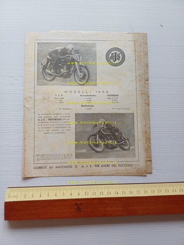 Matchless ajs models 1953 - ajs,