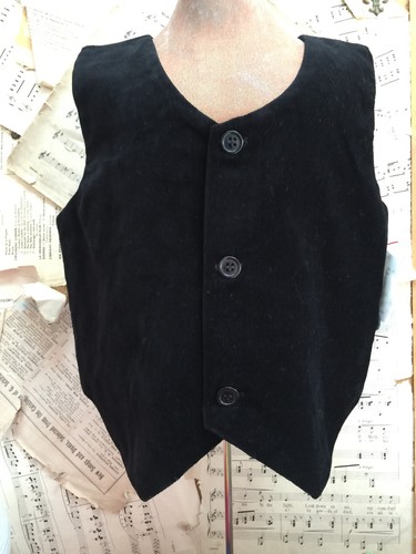 Strasburg children velvet - velvet, vest
