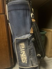 PING HOOFER Junior Stand Golf Bag ⛳ 4-Way Divider Blue Bag For Kids Vintage