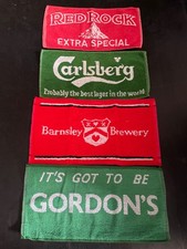 Beer Bar Towels 4 Cotton Mats
