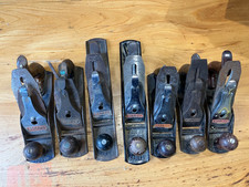 Job Lot of 7 woodworking Carpentry Planes Stanley Bailey Record 4.5, 4, 5  TLC