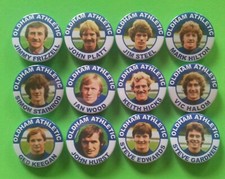 OLDHAM ATHLETIC  BADGES 1980