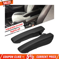 2Pcs Universal Left+Right Side Car Seat Armrest Console Box Arm Rest PU Foam UK