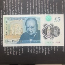 AK47 £5 Note Genuine Banknote