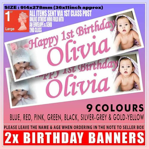 Personalised photo banner - 2x,