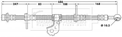 Borg beck bbh6697 brake - borg,