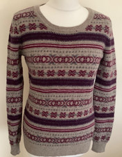 Crew Clothing co jumper 10 patterned wool angora mix