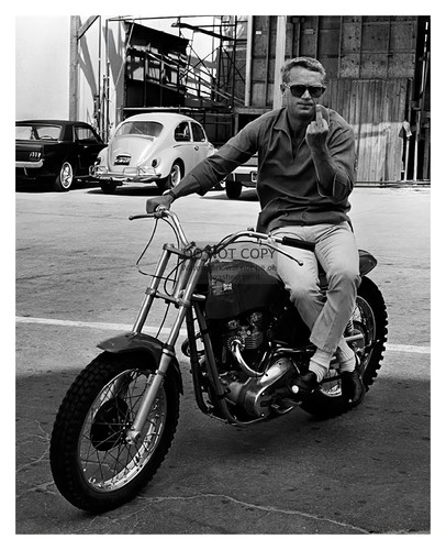Steve mcqueen flipping the - mcqueen,