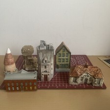 Miniature Houses / Buildings Lot of 6 Gault Wade and More Ornaments