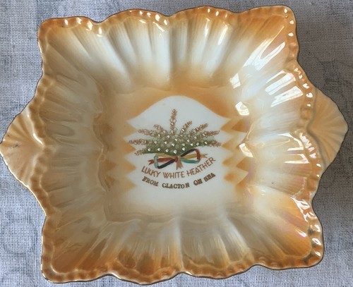 Vintage ceramic lustre crested - vintage,