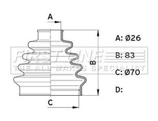 Genuine FIRST LINE Front Inner