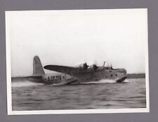 BOAC SHORT SUNDERLAND FLYING BOAT G-AGJN LARGE ORIGINAL VINTAGE AIRLINE PHOTO 