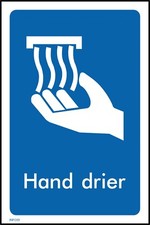 Hand Drier  Sign or Sticker -