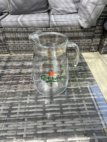 Carlsberg glass jug four - carlsberg,