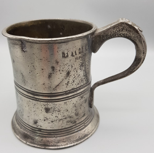 Antique half pint pewter - antique,