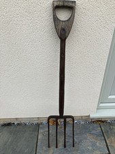 VINTAGE GRIFFIN BRAND HEAVY DUTY TRENCHING FORK ANTIQUE GARDEN TOOL