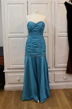 Stunning Blue Ruched Evening